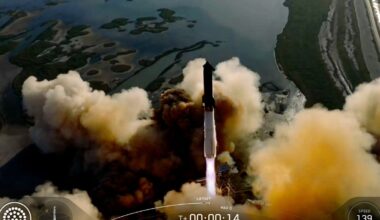 Kjemperaketten Starship ble skutt opp fra Texas natt til tirsdag norsk tid.