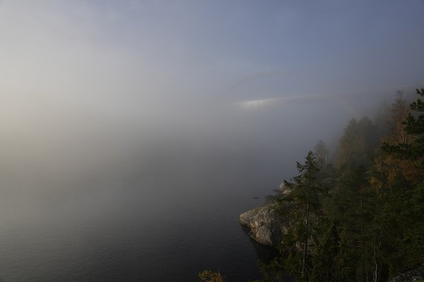 Svinesund, Sverige 20251016. 
Det norske skipet Hagland Captain lastet med tømmer har gått på grunn og kjørt seg fast under Svinesundsbrua. Kystvakten sier at situasjonen er stabil.
Foto: Cornelius Poppe / NTB