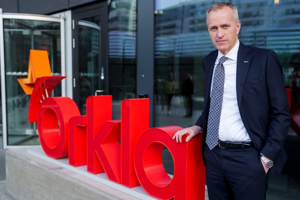 Konsernsjef Nils K. Selte etter presentasjonen av Orklas resultater for fjerde kvartal 2024.
Foto: Javad Parsa / NTB