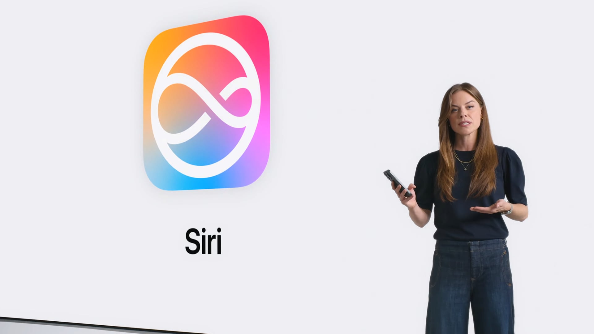 Nye Siri-funksjoner med Apple Intelligence ble demonstrert p&aring; Apples Worldwide Developers Conference (WWDC) i juni 2024.