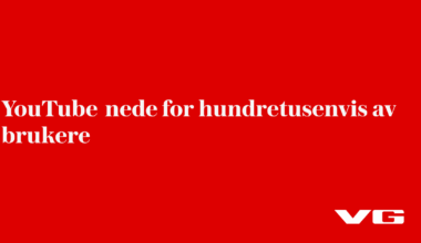 YouTube nede for hundretusenvis av brukere