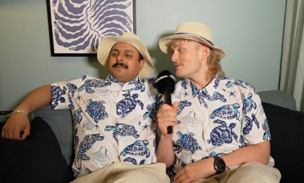  Karsten Blomvik og Mohammed Basefer på pressetreff Hotellet