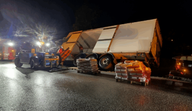 Trafikk, E39 | Vogntog køyrde av vegen på E39