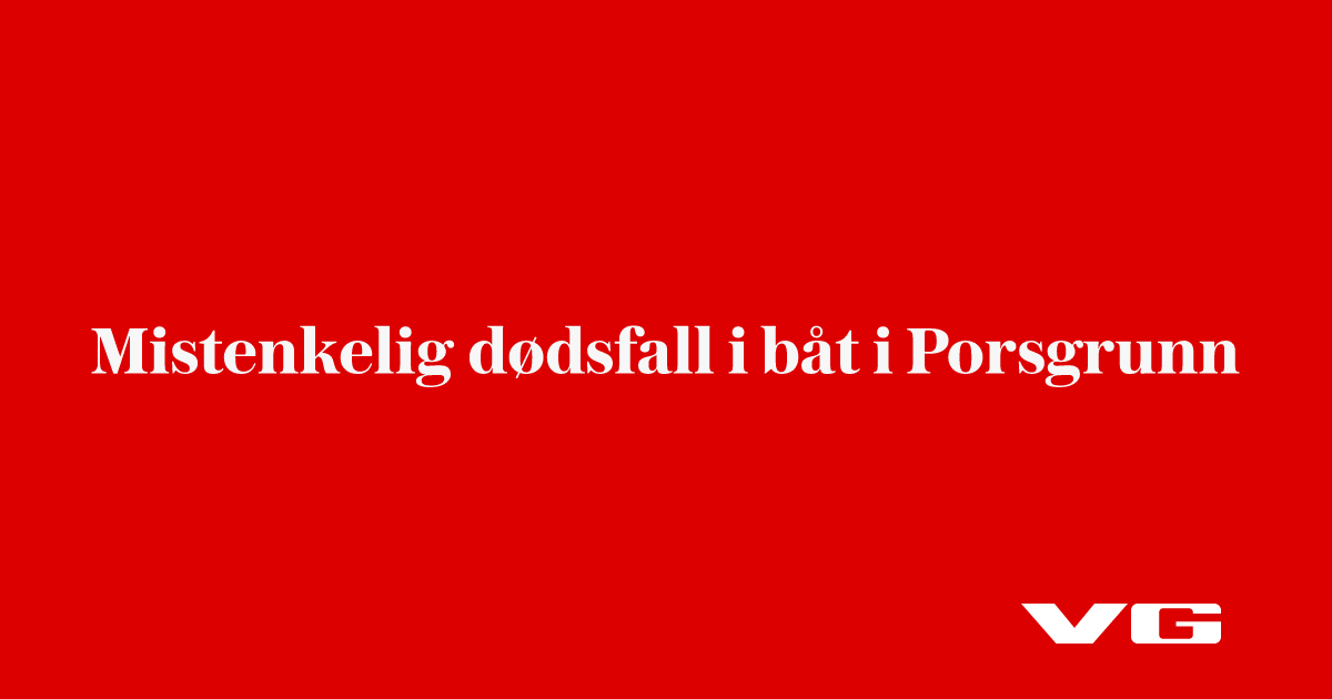 Mistenkelig dødsfall i båt i Porsgrunn
