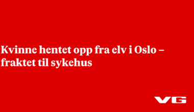 Søk etter person i Akerselva i Oslo