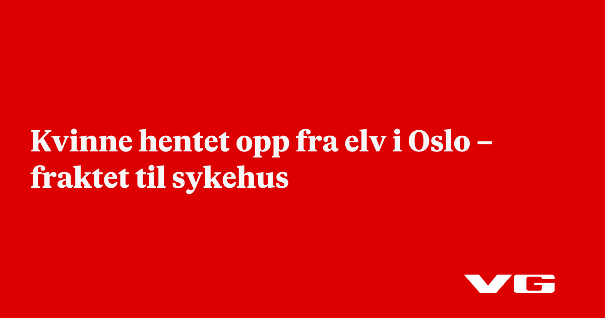 Søk etter person i Akerselva i Oslo