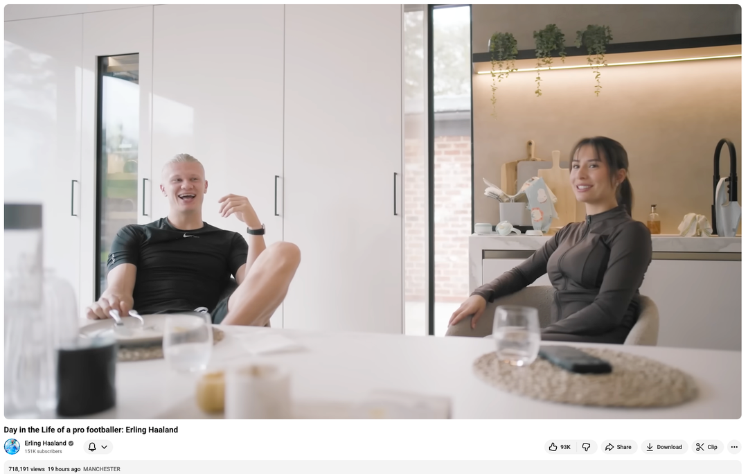 Erling Braut Haaland på YouTube: Derfor gjør han det