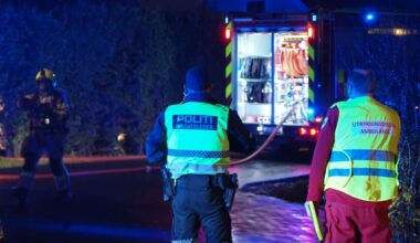 Kraftig garasjebrann i Lørenskog