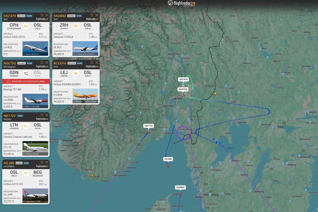 – Pilot observerte drone under landing ved Oslo lufthavn