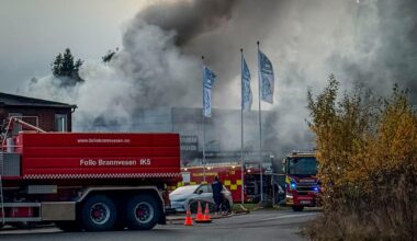 Vaskeri brenner i Drøbak