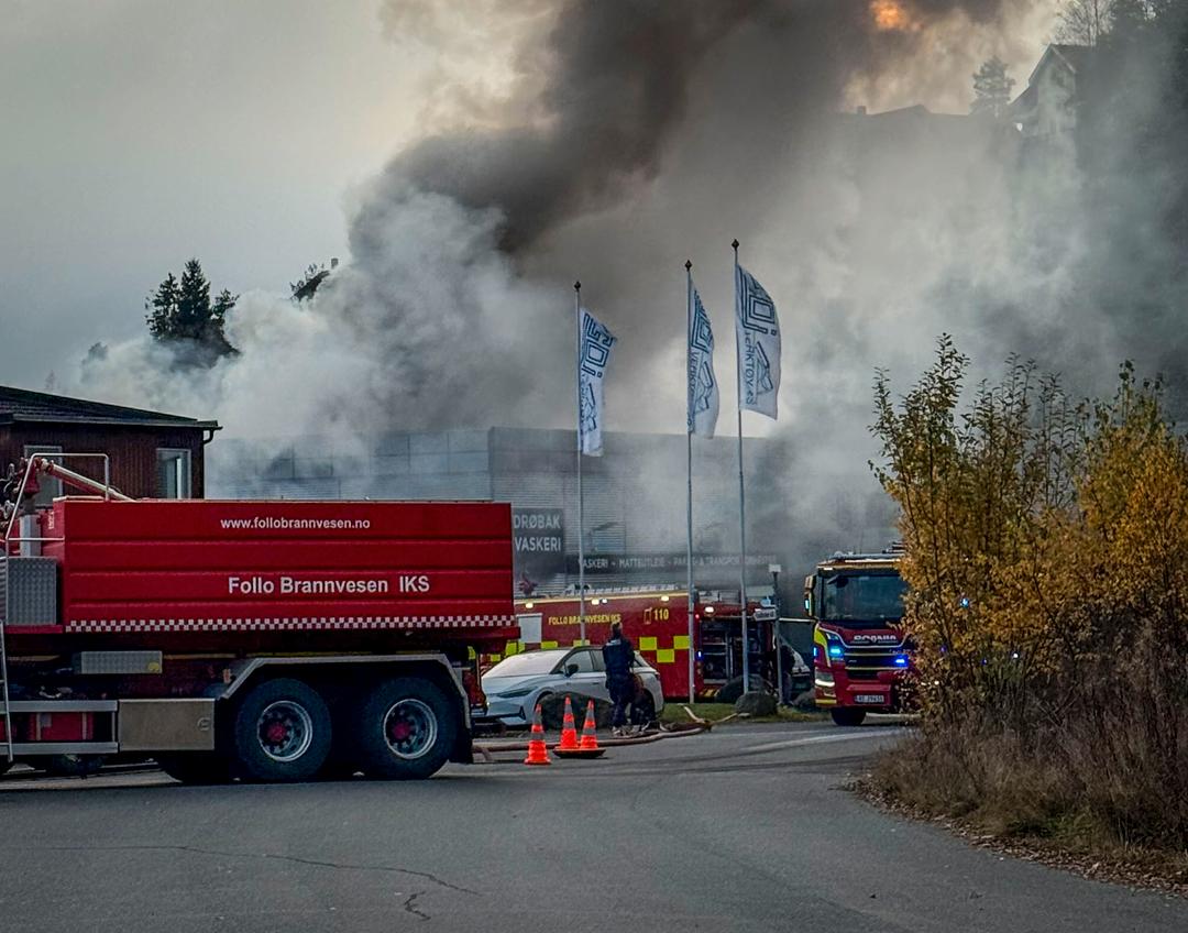 Vaskeri brenner i Drøbak