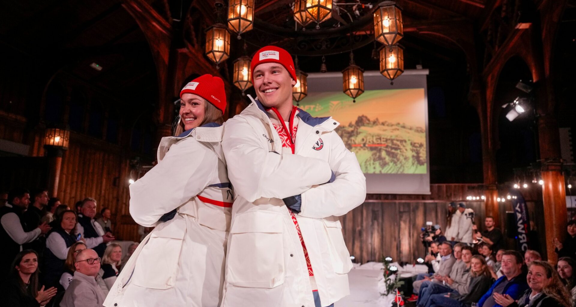 Nyheter, Sport | Vinteridrettstjerner på catwalken – viste Norges OL-kleskolleksjon