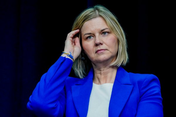 Oslo 20250402.
Guri Melby (V) deltar på Norsk utenrikspolitisk konferanse 2025 på Sentralen i Oslo onsdag.
Foto: Ole Berg-Rusten / NTB