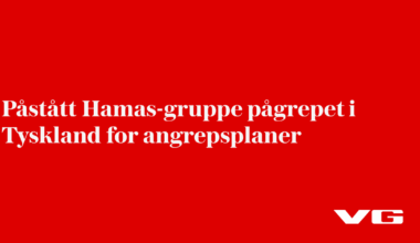 Påstått Hamas-gruppe pågrepet i Tyskland for angrepsplaner