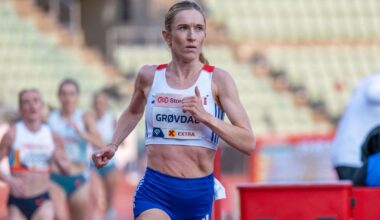 Friidretts­stjernen Karo­line Bjerkeli Grøvdal er gravid