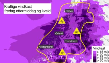 Nytt farevarsel om kraftig vind i Trøndelag - adressa.no