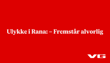 Ulykke i Rana: – Fremstår alvorlig