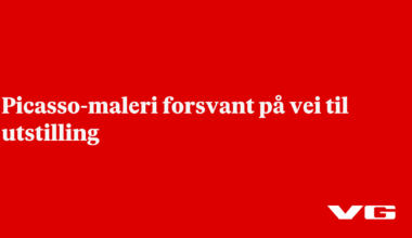 Picasso-maleri forsvant på vei til utstilling