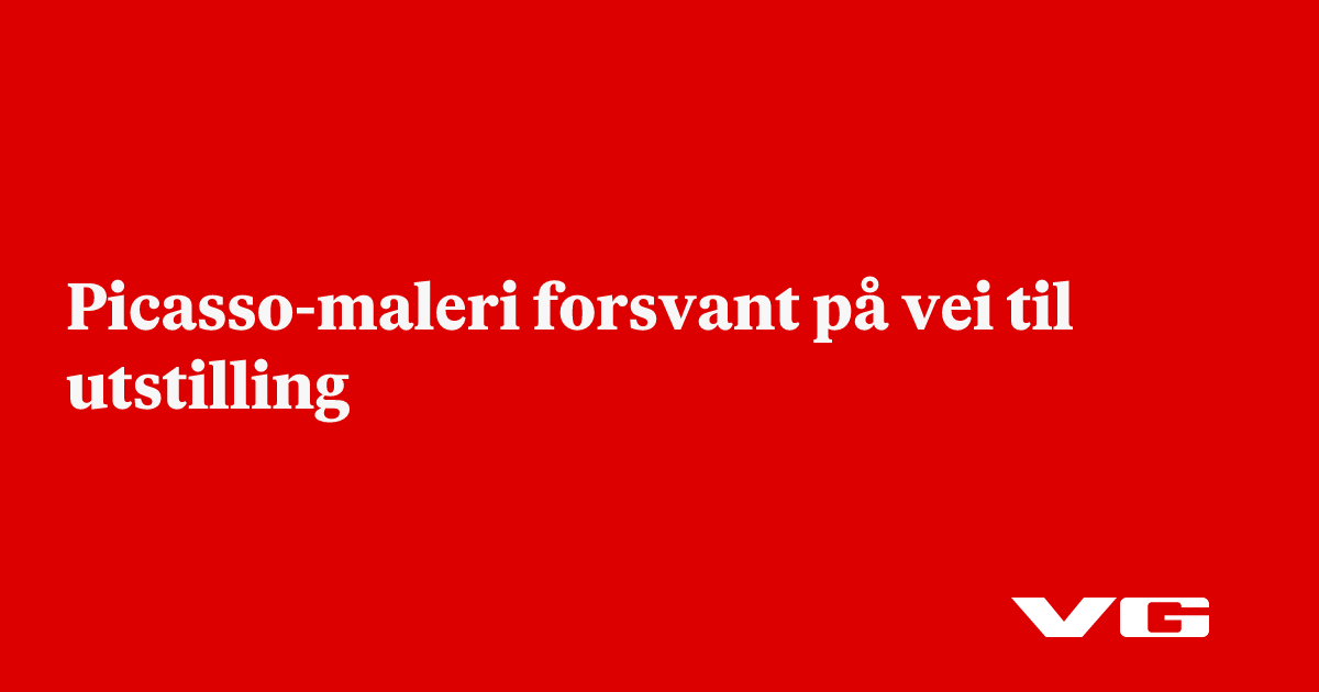 Picasso-maleri forsvant på vei til utstilling
