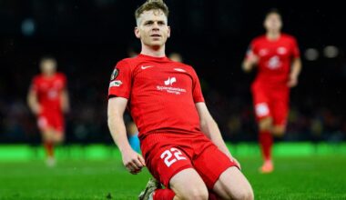 Brann-spiller Jonas Grønner i ekstase over Sævar Atli Magnússon