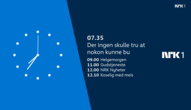 NRK har glemt å stille klokken