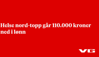 Helse nord-topp går 110.000 kroner ned i lønn