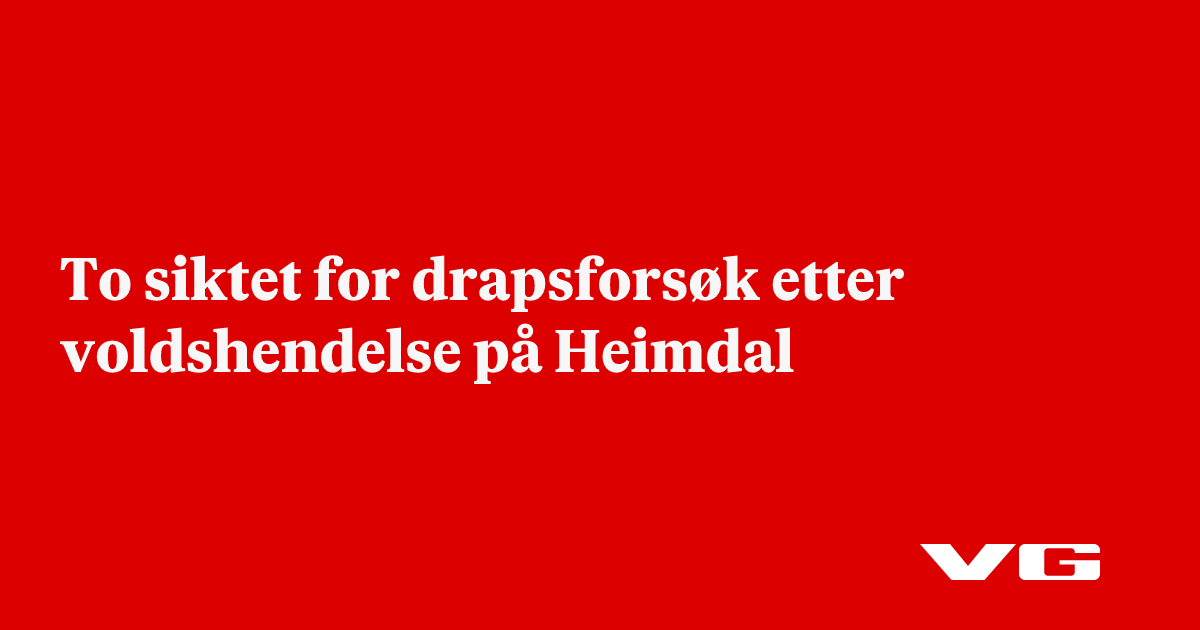 To siktet for drapsforsøk etter voldshendelse på Heimdal