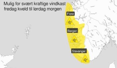 Vær, Haugesund | Varsler vindkast opp mot 40 m/s: – Vurderer oransje farevarsel