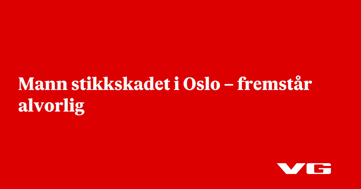 Tre menn skadet med skarp gjenstand i Vaterlandsparken