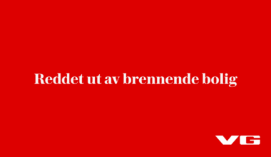 Reddet ut av brennende bolig