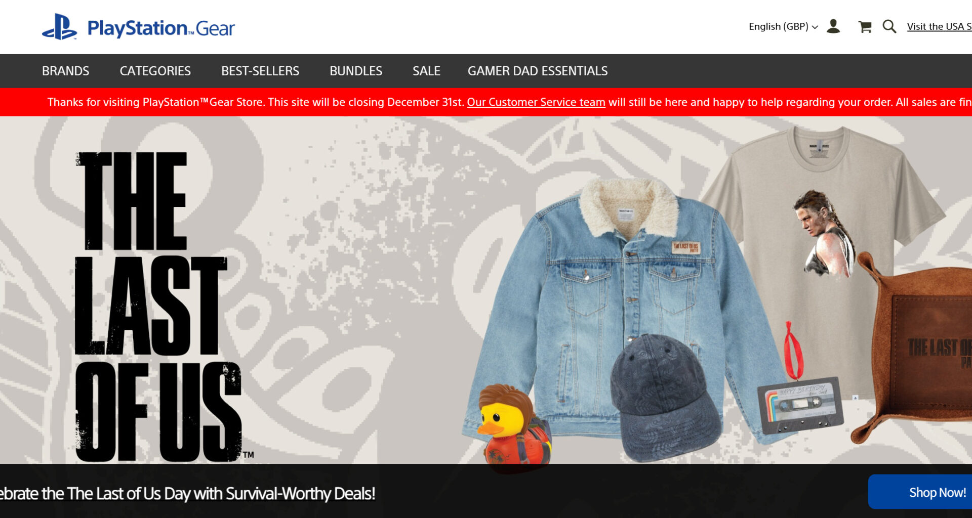 Den offisielle PlayStation Gear-butikken bekrefter at den stenger i desember -