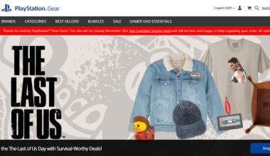 Den offisielle PlayStation Gear-butikken bekrefter at den stenger i desember -