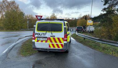 Ulykker og hendelser, Steinkjer | – Bil hoppet gjennom rundkjøring