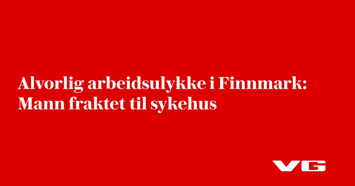 Mann i 20-årene alvorlig skadet