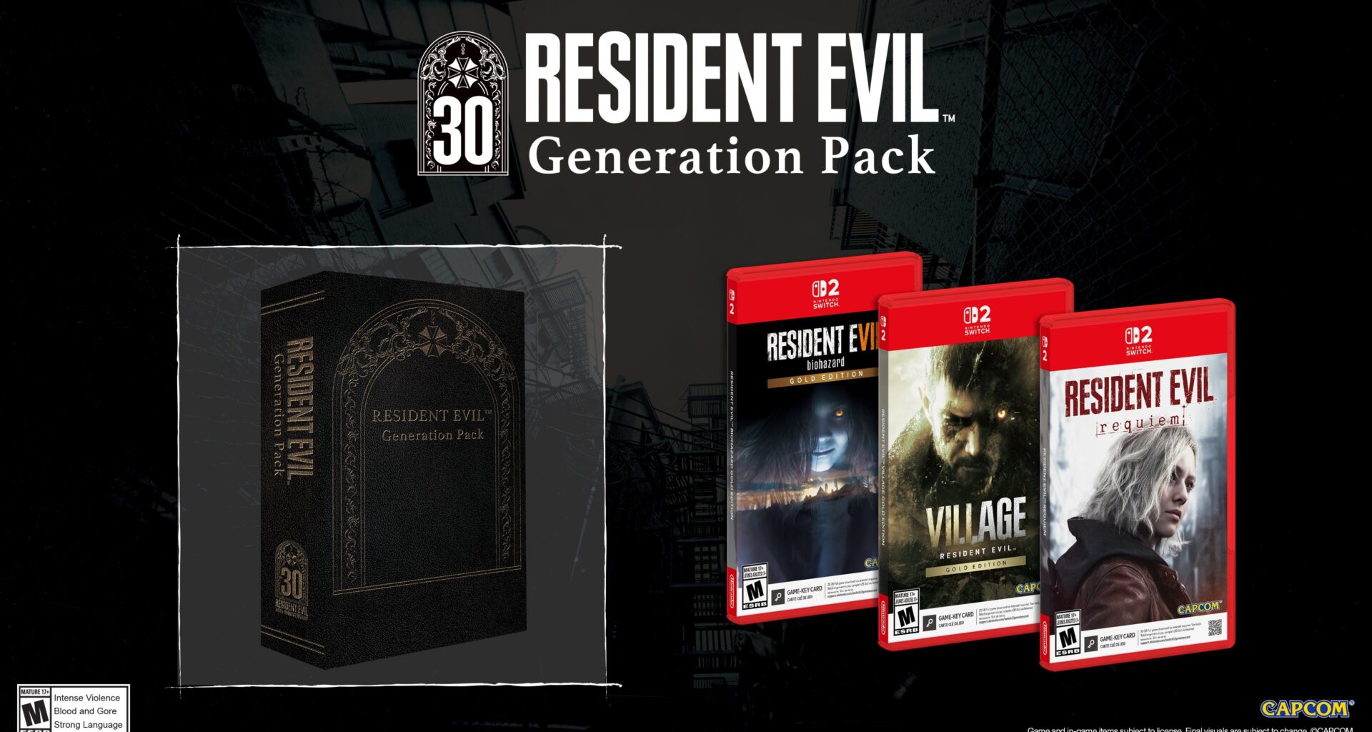 Resident Evil RequiemResident Evil Biohazard og Resident Evil Village kombineres i Resident Evil Generation Pack