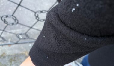 Vær, Hamar | Her er sesongen første snøfnugg i Hamar sentrum