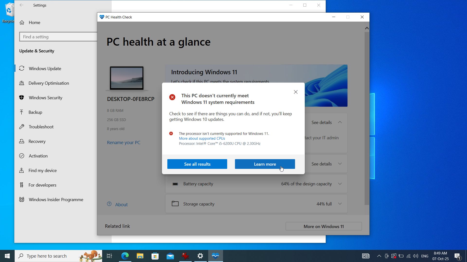 Screenshot showing the process of turning a laptop into a Chromebook