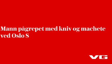 Mann pågrepet med kniv og machete ved Oslo S