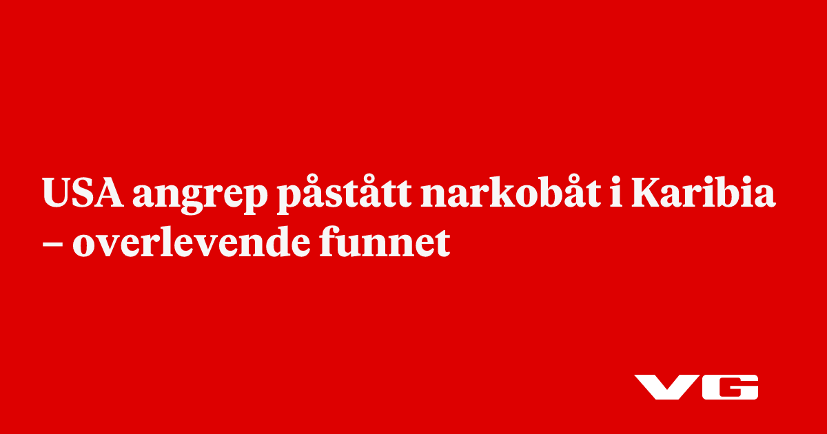 USA gjennomførte nytt angrep mot narkobåt i Karibia