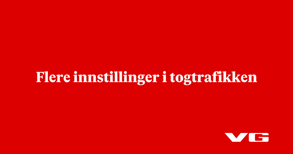 Flere innstillinger i togtrafikken