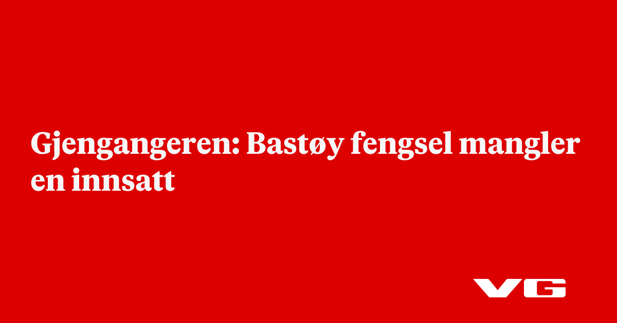 Bastøy fengsel mangler en innsatt