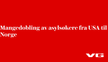 Mangedobling av asylsøkere fra USA til Norge
