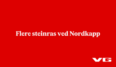 Flere steinras ved Nordkapp