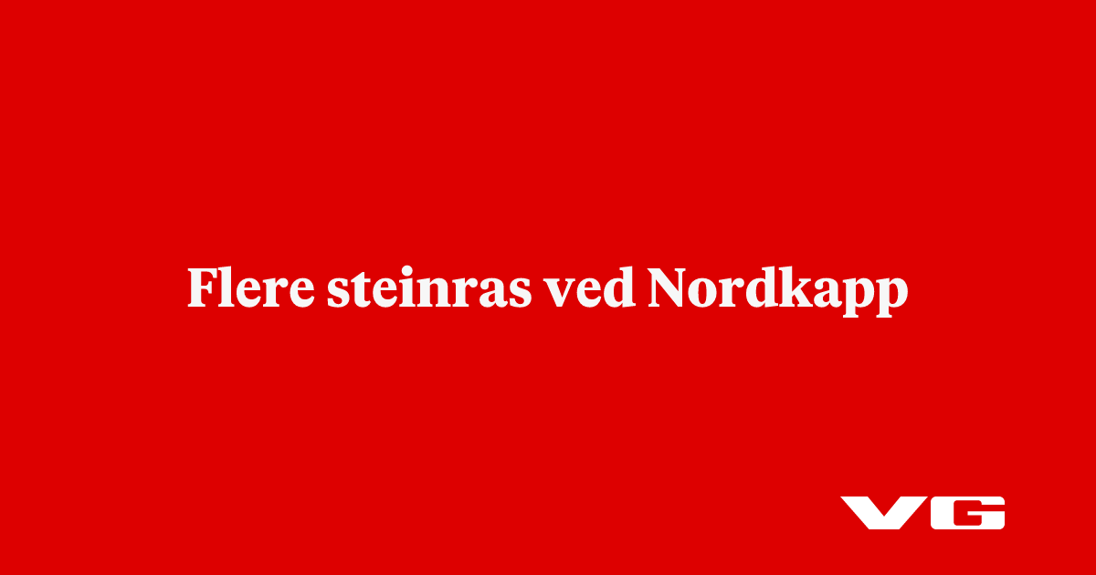 Flere steinras ved Nordkapp
