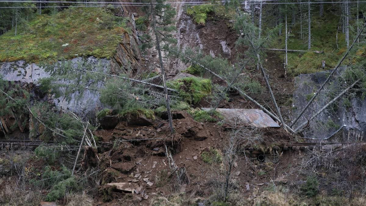 Ras på Meråkerbanen 07.11.2025