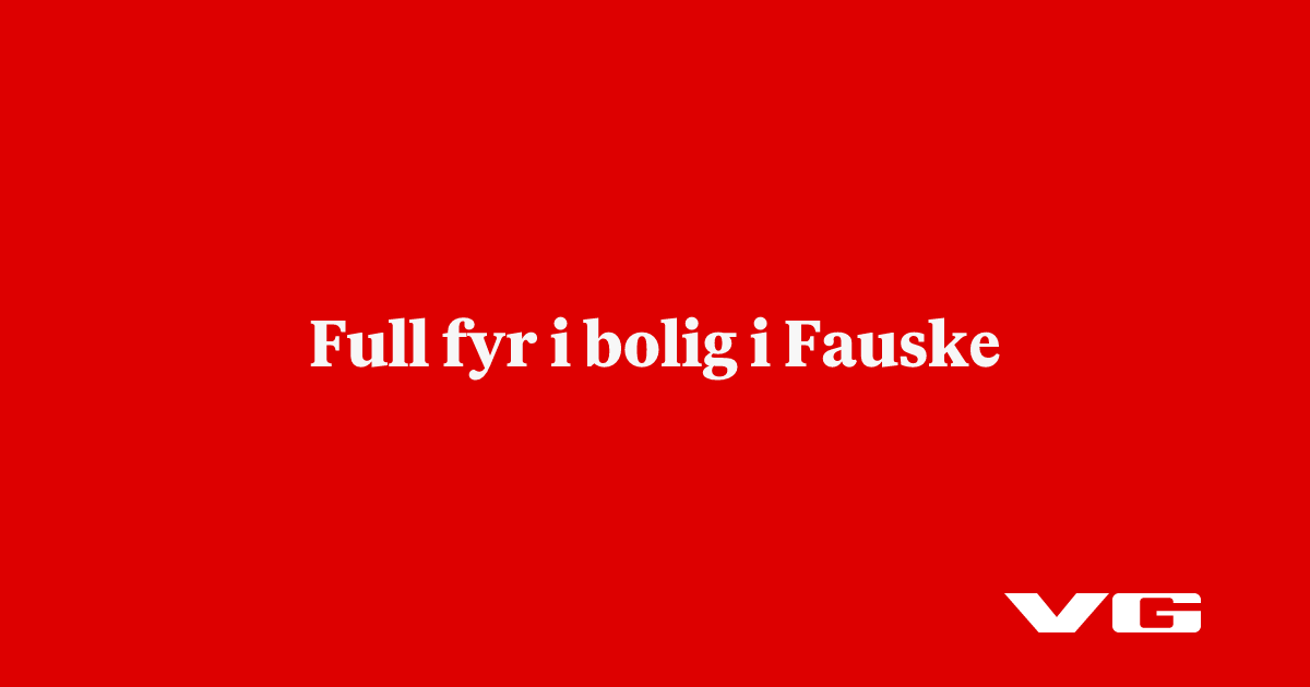 Full fyr i bolig i Fauske