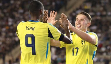 Isak og Gyökeres ute med skader