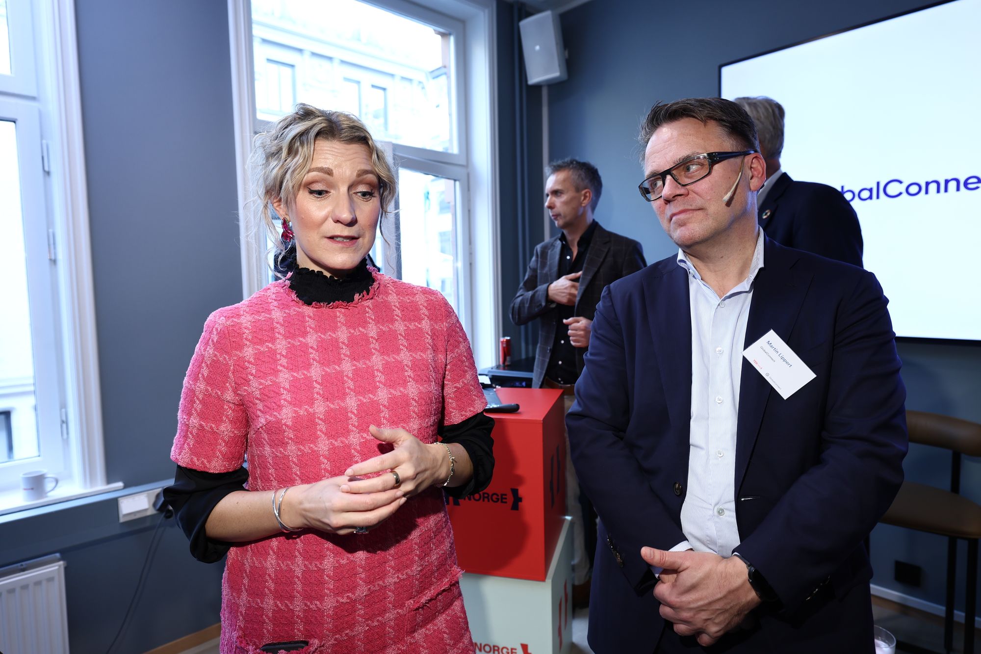 Global Connect-sjef Martin Lippert var positiv til Norges evne til å styrke sin digitale motstandskraft etter å ha snakket med digitaliseringsminister Karianne Tung under rapportframleggelsen hos Tek Norge onsdag.