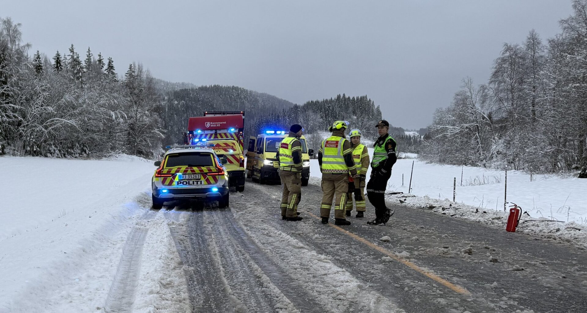 Steinkjer, Trafikk | Frontkollisjon mellom lastebil og personbil på E6