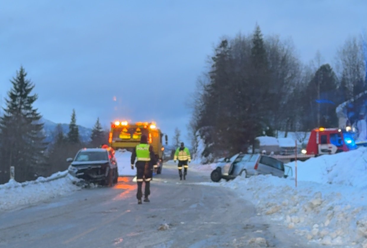 Politi, Trafikkulykke | Front-mot-front-ulykke på E6 ved Finneidfjord